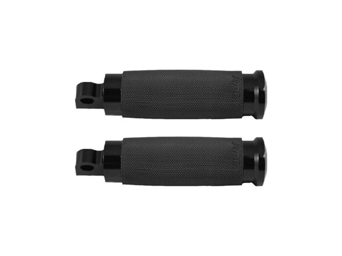 Taverner Motorsports - Footpegs; Custom Contour Blk - AVG-FP-CC-86-ANO