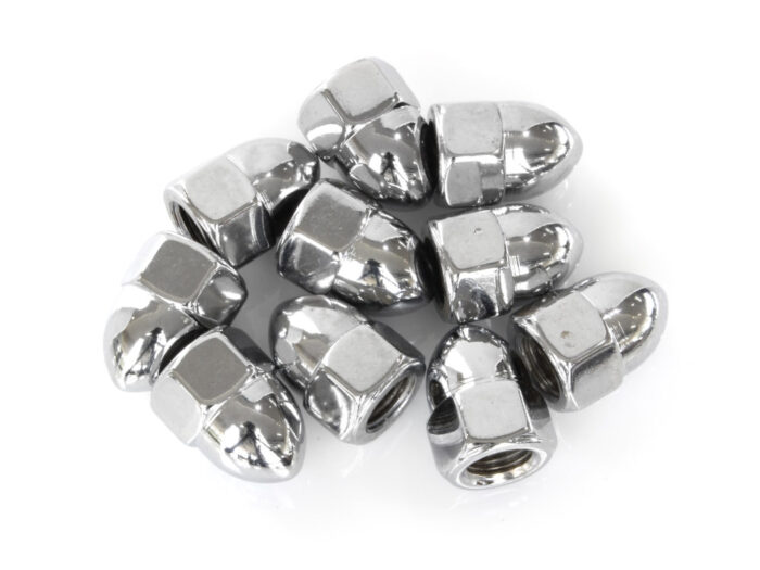 Taverner Motorsports - Nut; Acorn unf 3/8-24 Chr - CM-PAN-154