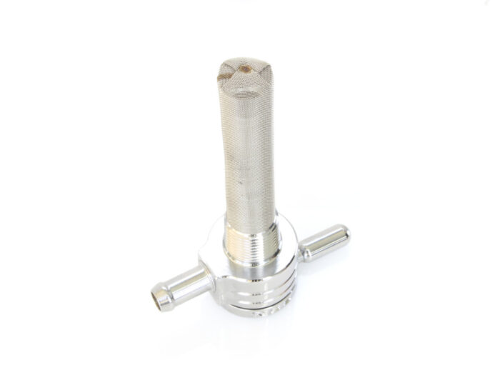 Taverner Motorsports - Petcock; 3/8"NPT Straight 5/16" Chr - GP-75-516S
