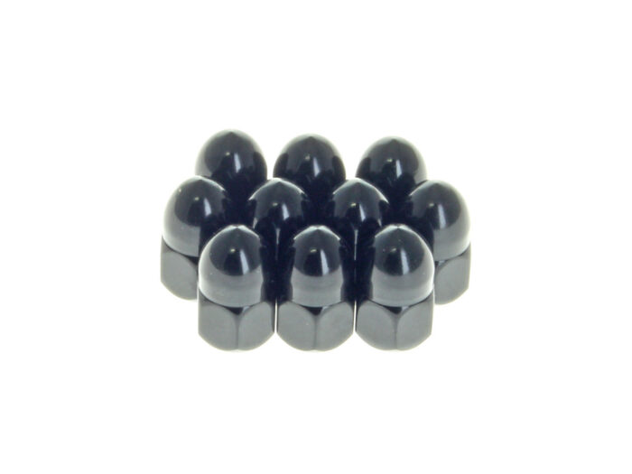 Taverner Motorsports - Nut; Acorn unc 3/8-16 Blk - BAI-03-0122BC
