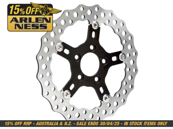 11.8in. Front Jagged Disc Rotor. Fits Dyna 2006-2017, Softail 2015up, Sportster 2014-2021 & Some Touring 2008up.
