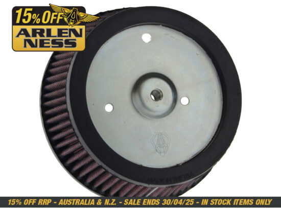 Air Filter Element. Fits Twin Cam 1999-2017, Evo Big Twin 1993-1999 & Sportster 1988up with Round Cover.