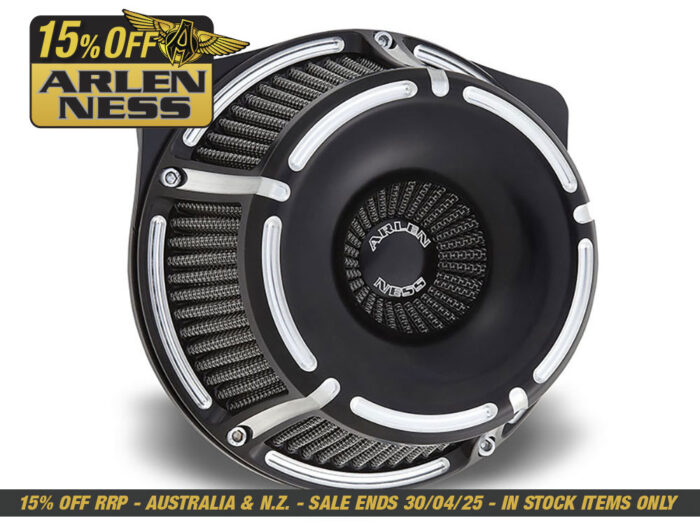 Slot Track Air Cleaner Kit - Black. Fits Sportster 1988-2021.