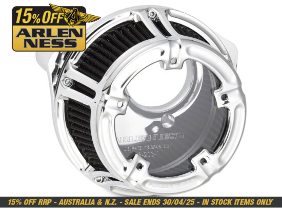 Method Air Cleaner Kit Chrome. Fits Twin Cam 1999-2017 with CV Carb or Cable Operated Delphi EFI.