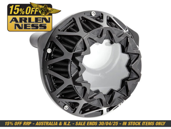 Crossfire Air Cleaner Kit - Black. Fits Sportster 1988-2021.