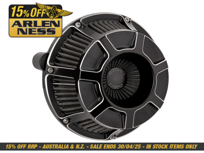 Beveled Air Cleaner Kit - Black. Fits CVO Touring 2023up, Street Glide & Road Glide 2024up, Touring 2025up & Softail 2025up