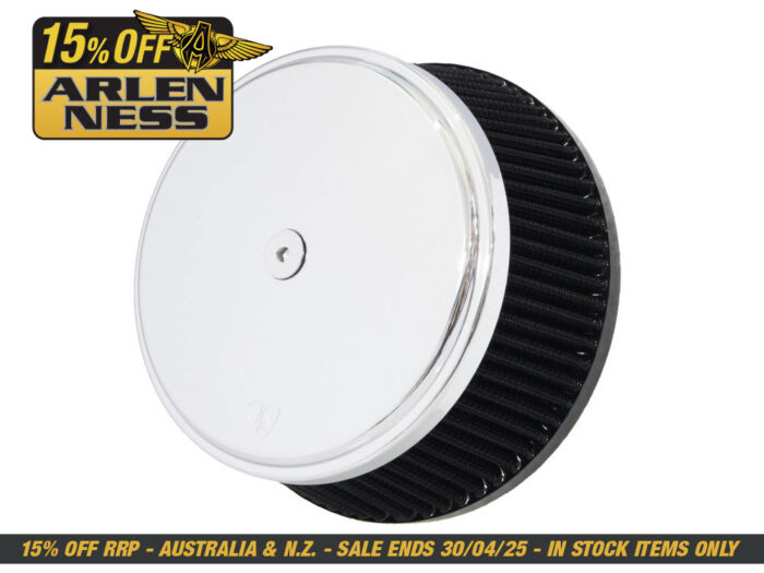 High Flow Air Cleaner Kit - Chrome. Fits Indian Touring & Cruiser 2014up with 111ci or 116ci Thunderstroke Engines
