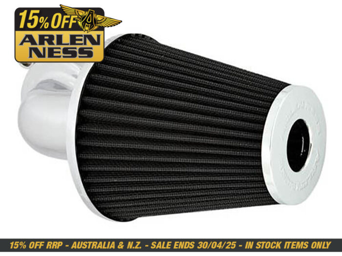 90deg Monster Sucker Air Cleaner Kit - Chrome. Fits Touring 2017-2024 & Softail 2018-2024