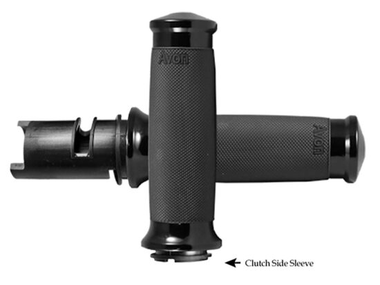 Custom Contour Handgrips - Black. Fits CVO Touring 2023up, Street Glide & Road Glide 2024up, Touring 2025up & Softail 2025up