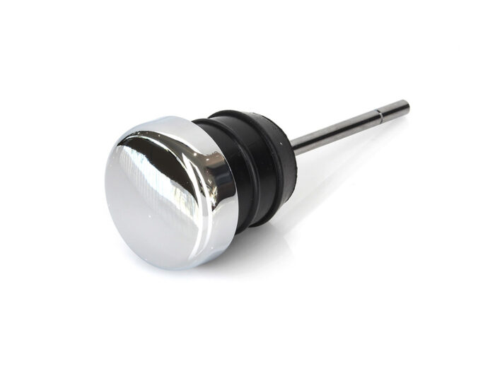 Oil Tank Dipstick - Chrome. Fits Softail 1984-1999 & Sportster 1982-2003.