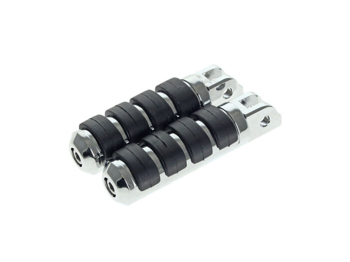 Comfort Iso Style Large Footpegs - Chrome. Fits Softail 2018up Front Rider