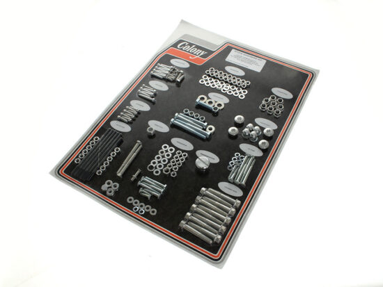 Complete Stock Hardware Kit - CAD Plated. Fits Big Twin 1979-1980 with Shovelhead  Engine