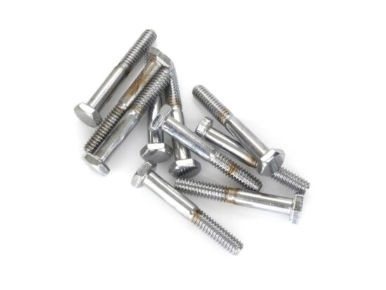1/4-20 x 1-3/4in. UNC Hex Head Bolt - Chrome. Pack 10.