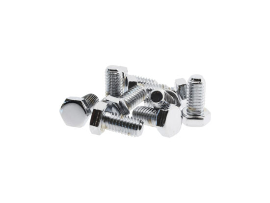3/8-16 x 3/4in. UNC Hex Head Bolts - Chrome. Pack 10.