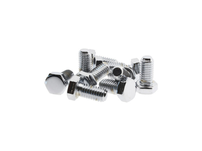 3/8-16 x 3/4in. UNC Hex Head Bolts - Chrome. Pack 10.
