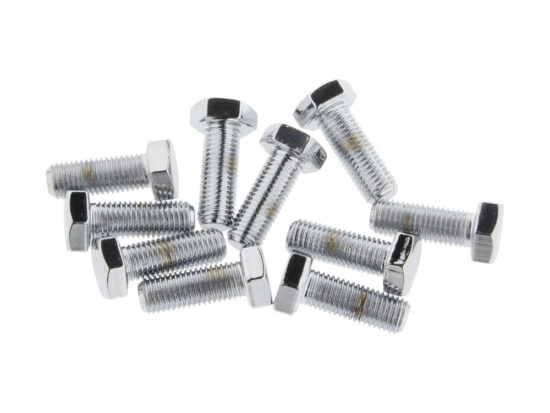5/16-24 x 7/8in. UNF Hex Head Bolts - Chrome. Pack 10.
