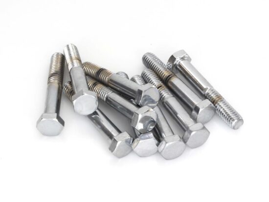 3/8-16 x 2-1/4in. UNC Hex Head Bolt - Chrome. Pack 10.