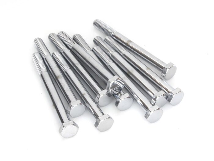 5/16-18 x 3-1/4in. UNC Hex Head Bolt - Chrome. Pack 10.