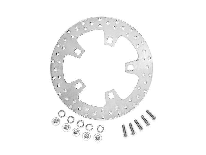 11.5in. Front Disc Rotor - Polished. Fits Touring 2000-2007 with Coastal Moto Wheel