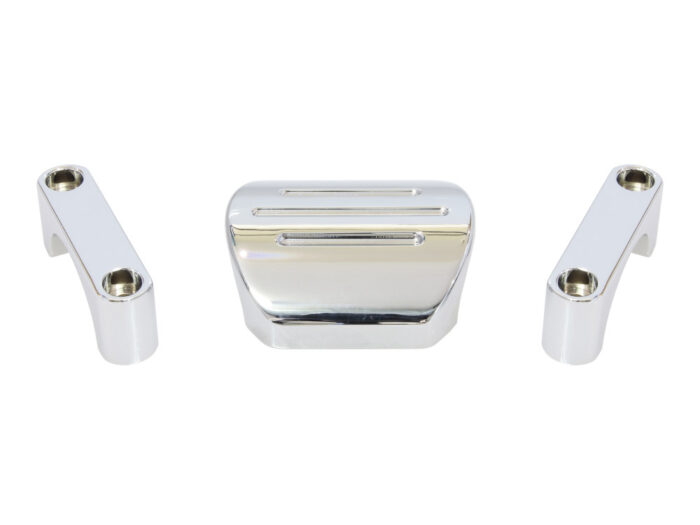 Speedo Bracket - Chrome. Fits 1-1/4in. Diameter T-Bars using Dakota MCL, MCV or MLX Series Gauges.