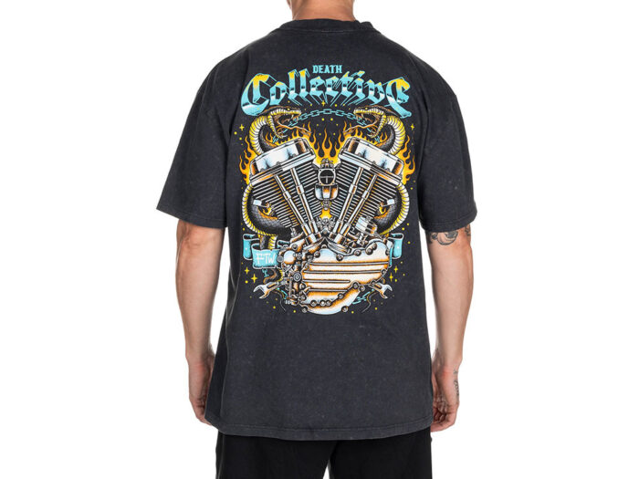 Death Collective Panhead T-Shirt - Black. X-Large