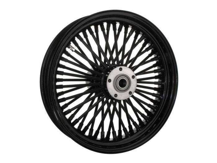 16in. x 3.5in. Mammoth Fat Spoke Rear Wheel - Gloss Black. Fits Softail 2011up.