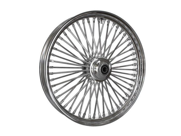 23in. x 3.5in. Mammoth Fat Spoke Front Wheel - Chrome. Fits FX Softail 2007-2010.