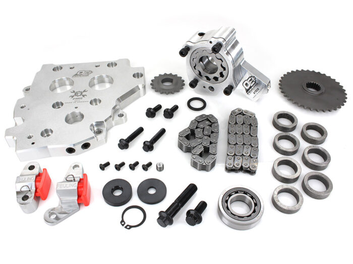 OE+ Hydraulic Cam Chain Tensioner Plate Upgrade Kit. Fits Twin Cam 1999-2006.