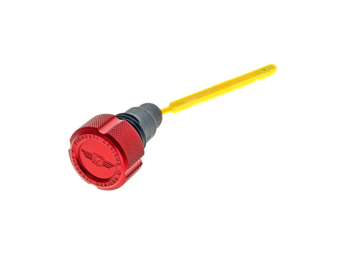 Magnetic Dipstick - Red. Fits Dyna 2006-2017 & Touring 2007-2016