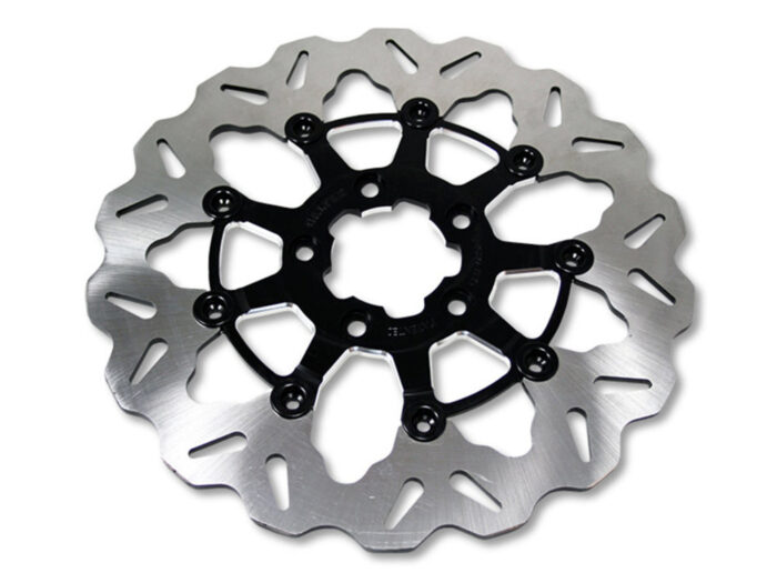 11.8in. Rear Floating Wave Disc Rotor with Contrast Cut Carrier. Fits Touring 2008up.