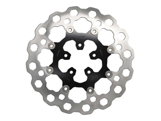 11.8in. Front Cubiq Floating Disc Rotor - Black. Fits Dyna 2006-2017, Softail 2015up, Sportster 2014-2021 & Some Touring 2008-2023