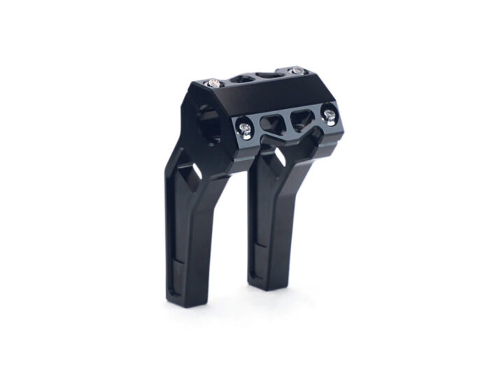 6in. Pullback Performance Risers - Black. Fits 1in. Handlebar