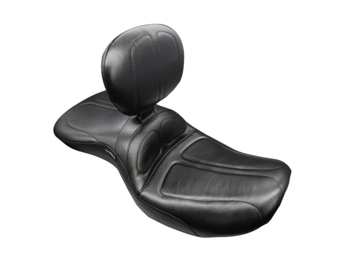 Maverick Dual Seat with Backrest. Fits CVO Touring 2023up & Street Glide & Road Glide 2024up