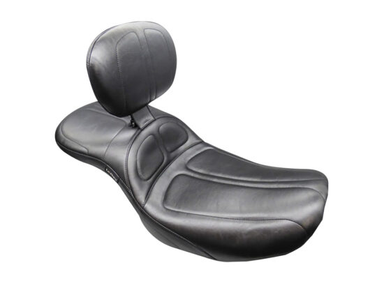 Maverick Daddy Long Legs Dual Seat with Backrest. Fits CVO Touring 2023up & Street Glide & Road Glide 2024up