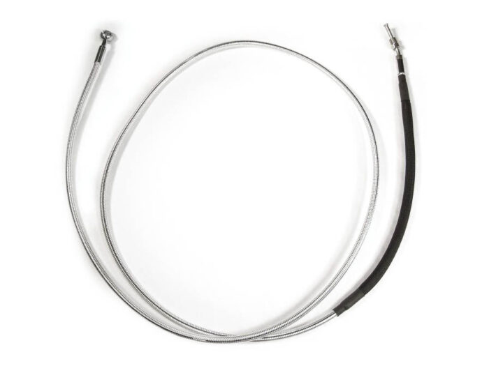 70in. Hydraulic Clutch Line with 10mm x 35 Degree Banjo - Black Pearl. Fits Touring & Softail 2017up Models with the Original H-D Hydraulic Clutch.