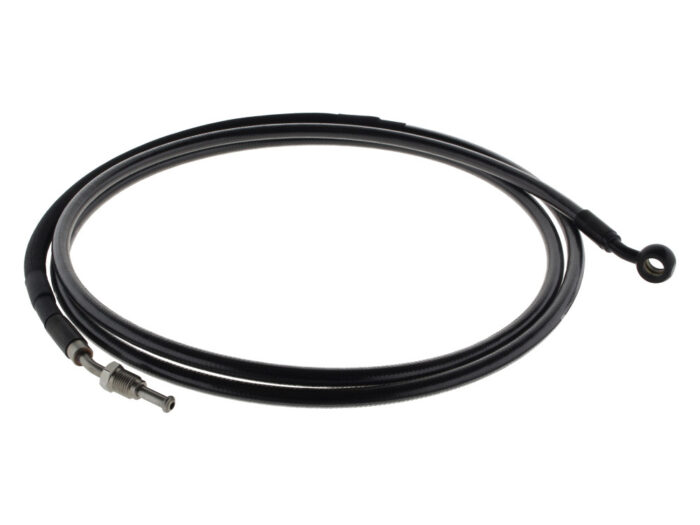 82in. Hydraulic Clutch Line with 10mm x 35 Degree Banjo - Black Pearl. Fits Touring & Softail 2017up Models with the Original H-D Hydraulic Clutch.</P><P>