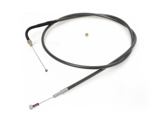 39-1/2in. Idle Cable - Black Pearl. Fits Big Twin 1990-1995.