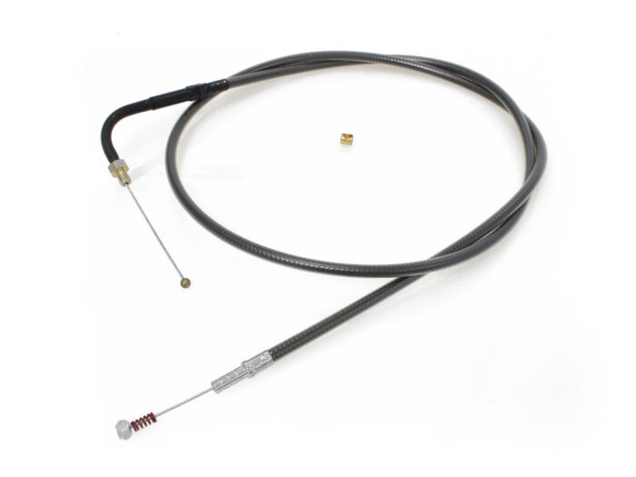 43-1/2in. Idle Cable - Black Pearl. Fits Big Twin 1990-1995.
