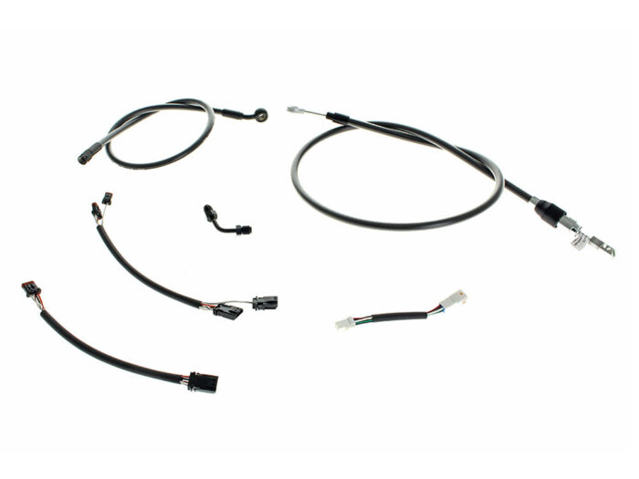 Black Pearl Cable Kit. Suits 12in. Ape Hangers on Breakout 2018up