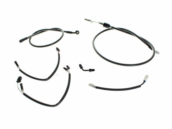 Black Pearl Cable Kit. Suits 14in. Ape Hangers on Breakout 2018up
