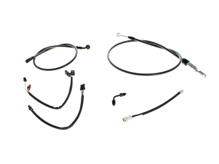 Black Pearl Cable Kit. Suits 16in. Ape Hangers on Breakout 2018up