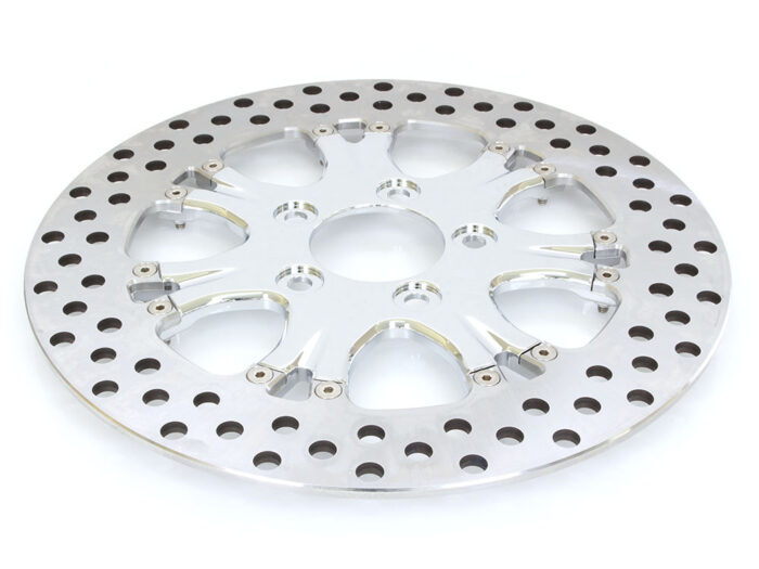 11.5in. Rear Heathen & Paramount Disc Rotor -  Chrome. Fits H-D 1981up with 11-1/2in. Disc Rotor.