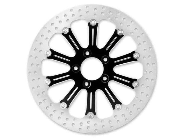 11.5in. Rear Revel Disc Rotor - Black Contrast Cut Platinum. Fits H-D 1981up with 11-1/2in. Disc Rotor.</P><P>