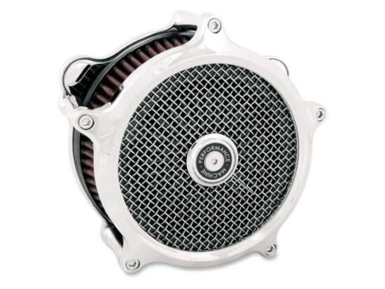 Super Gas Air Cleaner Kit - Chrome. Fits Big Twin 1993-2017 with CV Carb or Cable Operated Delphi EFI