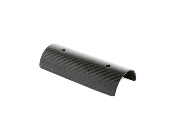 Straight Front Heatshield - Carbon Fiber. Fits Sawicki Exhausts.