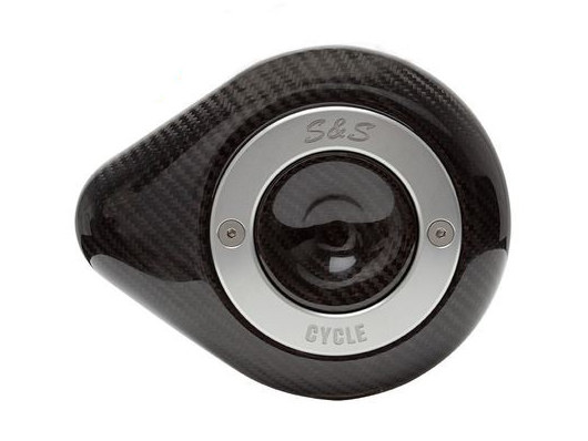 Stealth Teardrop Air Cleaner Kit - Carbon Fiber. Fits Twin Cam 1999-2017 with Cable Operated Carburettor & Throttle Body.