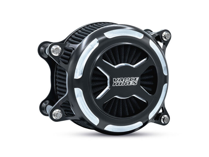 VO2 X Air Cleaner Kit - Black Contrast. Fits CVO Touring 2023up, Street Glide & Road Glide 2024up, Touring 2025up & Softail 2025up