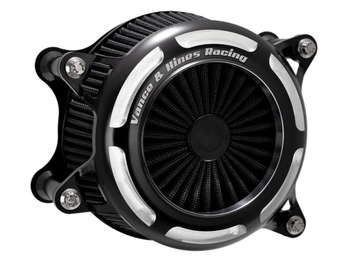 VO2 Onyx Air Cleaner Kit - Black Contrast Cut. Fits CVO Touring 2023up, Street Glide & Road Glide 2024up, Touring 2025up & Softail 2025up